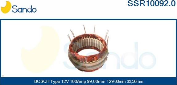 Sando SSR10092.0 - Stator, alternator www.molydon.hr