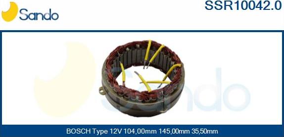 Sando SSR10042.0 - Stator, alternator www.molydon.hr