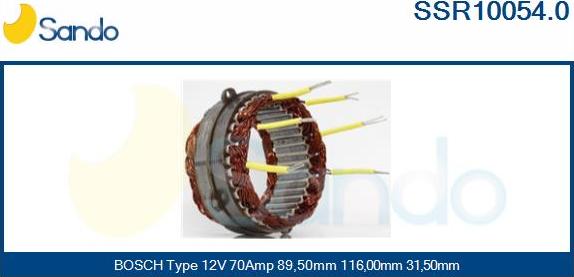 Sando SSR10054.0 - Stator, alternator www.molydon.hr