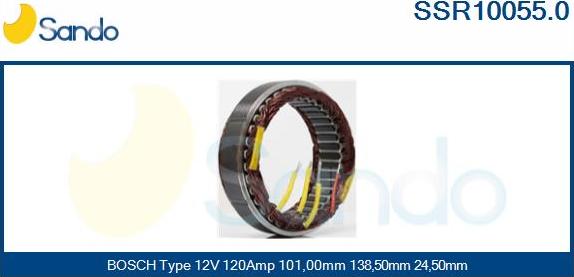 Sando SSR10055.0 - Stator, alternator www.molydon.hr