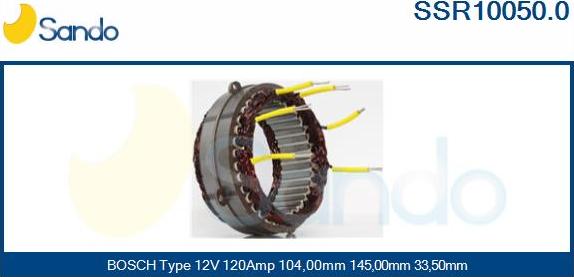 Sando SSR10050.0 - Stator, alternator www.molydon.hr