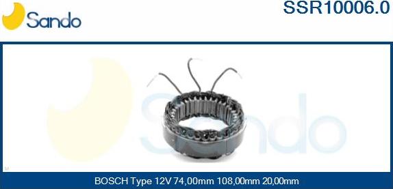 Sando SSR10006.0 - Stator, alternator www.molydon.hr