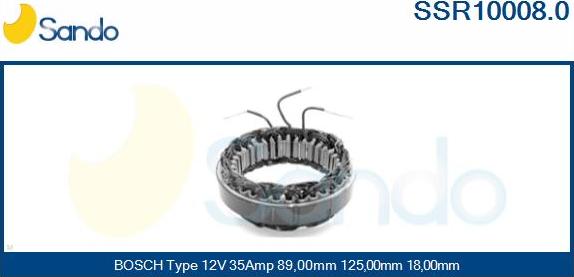 Sando SSR10008.0 - Stator, alternator www.molydon.hr