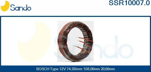 Sando SSR10007.0 - Stator, alternator www.molydon.hr