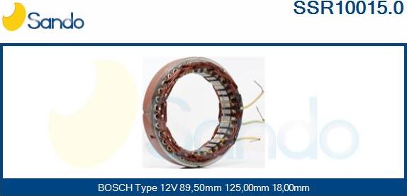 Sando SSR10015.0 - Stator, alternator www.molydon.hr