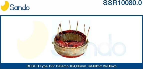 Sando SSR10080.0 - Stator, alternator www.molydon.hr