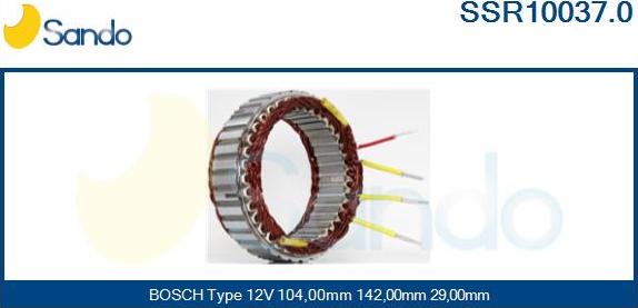 Sando SSR10037.0 - Stator, alternator www.molydon.hr