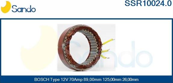 Sando SSR10024.0 - Stator, alternator www.molydon.hr