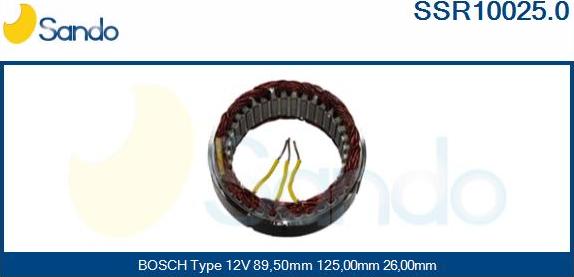 Sando SSR10025.0 - Stator, alternator www.molydon.hr