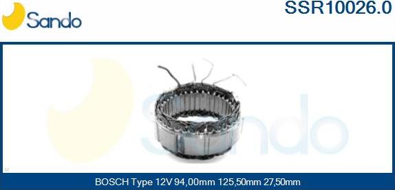 Sando SSR10026.0 - Stator, alternator www.molydon.hr