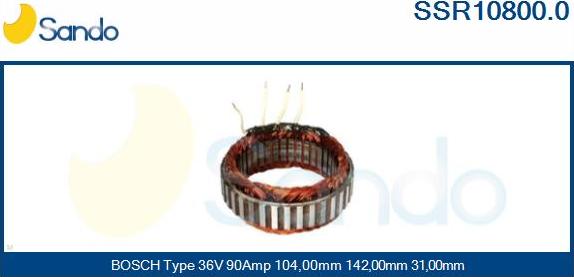 Sando SSR10800.0 - Stator, alternator www.molydon.hr