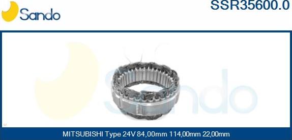 Sando SSR35600.0 - Stator, alternator www.molydon.hr