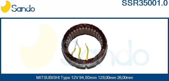 Sando SSR35001.0 - Stator, alternator www.molydon.hr