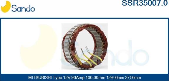 Sando SSR35007.0 - Stator, alternator www.molydon.hr