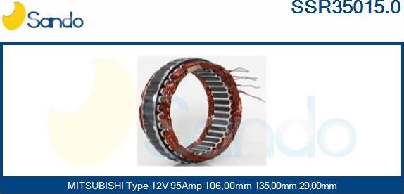 Sando SSR35015.0 - Stator, alternator www.molydon.hr