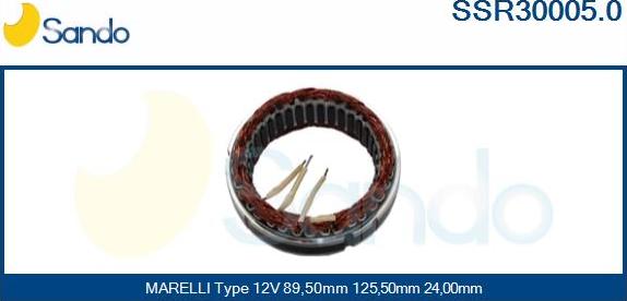 Sando SSR30005.0 - Stator, alternator www.molydon.hr