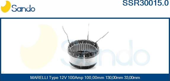 Sando SSR30015.0 - Stator, alternator www.molydon.hr