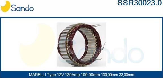 Sando SSR30023.0 - Stator, alternator www.molydon.hr