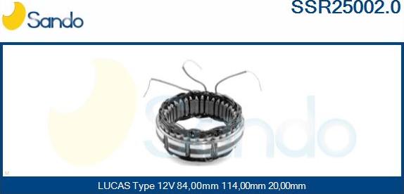 Sando SSR25002.0 - Stator, alternator www.molydon.hr