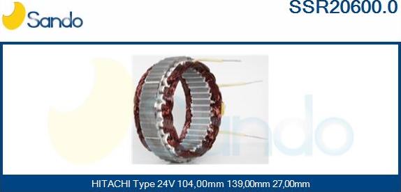 Sando SSR20600.0 - Stator, alternator www.molydon.hr