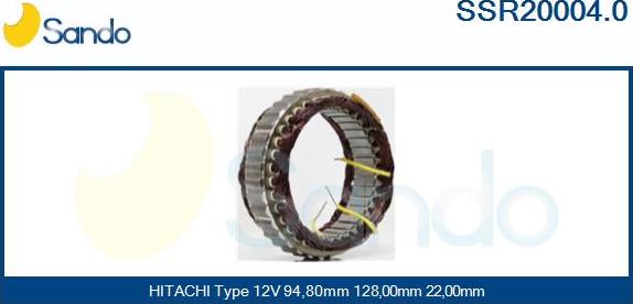 Sando SSR20004.0 - Stator, alternator www.molydon.hr