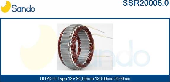 Sando SSR20006.0 - Stator, alternator www.molydon.hr