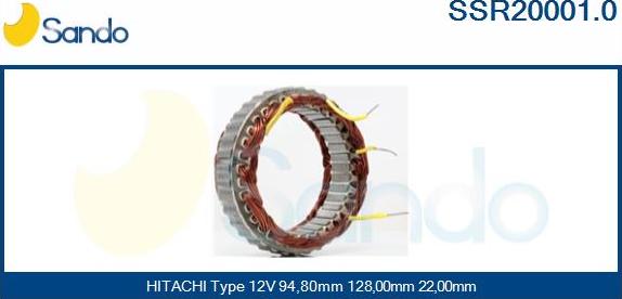 Sando SSR20001.0 - Stator, alternator www.molydon.hr