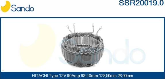 Sando SSR20019.0 - Stator, alternator www.molydon.hr