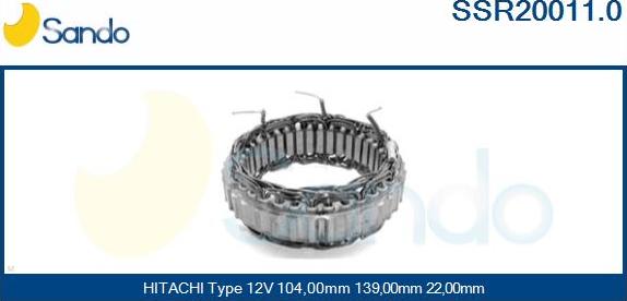 Sando SSR20011.0 - Stator, alternator www.molydon.hr