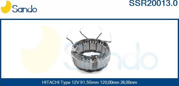 Sando SSR20013.0 - Stator, alternator www.molydon.hr