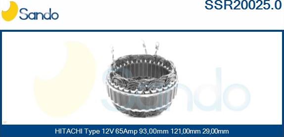 Sando SSR20025.0 - Stator, alternator www.molydon.hr