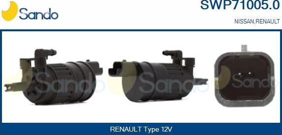 Sando SWP71005.0 - Pumpa za tekućinu za pranje, pranje vjetrobrana www.molydon.hr