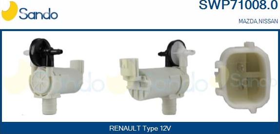Sando SWP71008.0 - Pumpa za tekućinu za pranje, pranje vjetrobrana www.molydon.hr