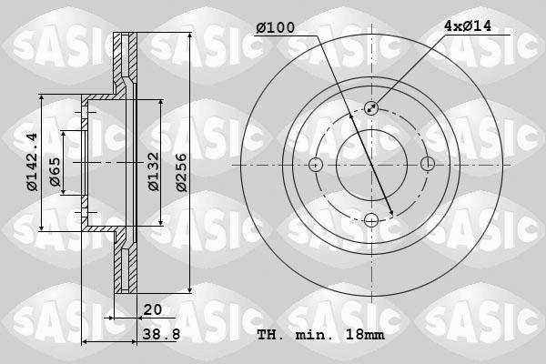 Sasic 9004432J - Kočioni disk www.molydon.hr