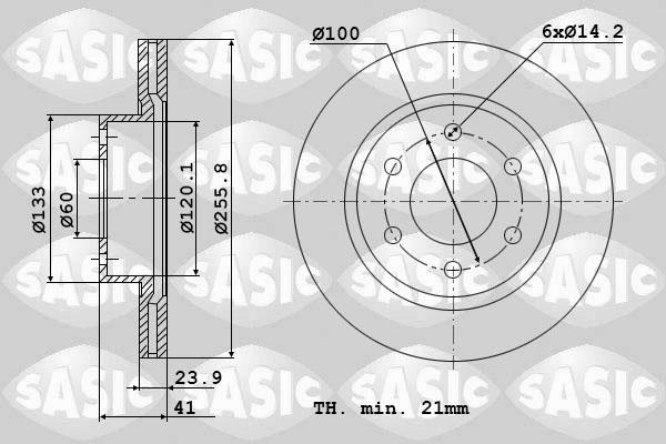 Sasic 9004579J - Kočioni disk www.molydon.hr