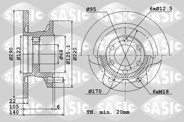 Sasic 9004809J - Kočioni disk www.molydon.hr