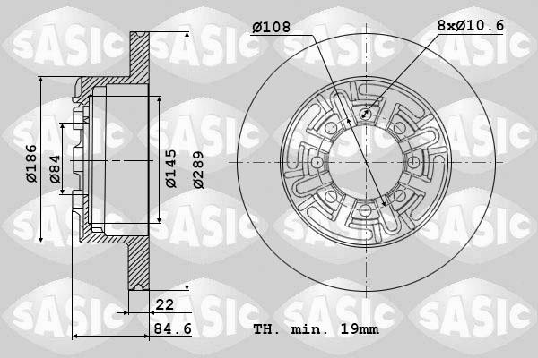 Sasic 9004810J - Kočioni disk www.molydon.hr