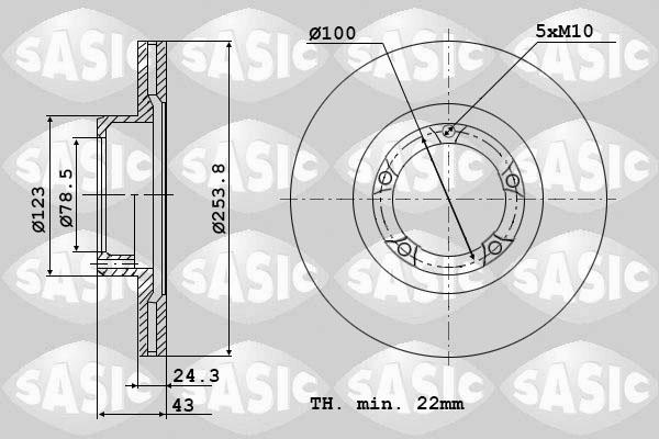 Sasic 9004820J - Kočioni disk www.molydon.hr