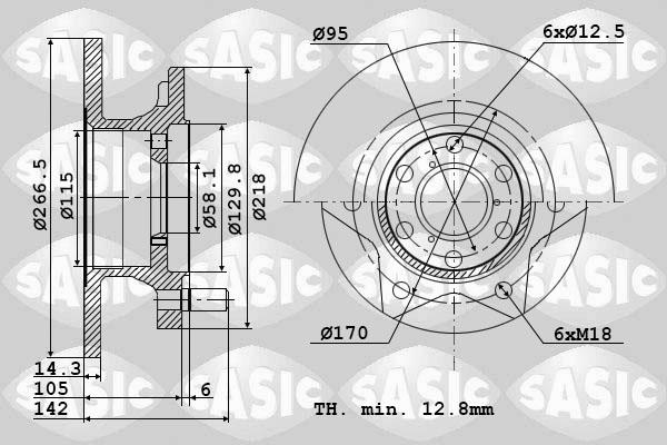 Sasic 9004293J - Kočioni disk www.molydon.hr