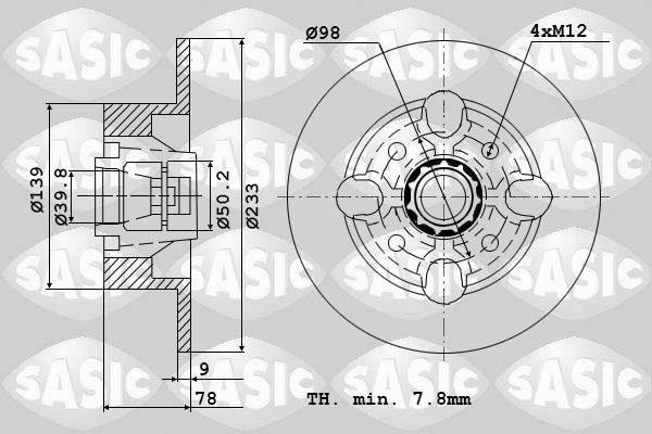 Sasic 9004209J - Kočioni disk www.molydon.hr