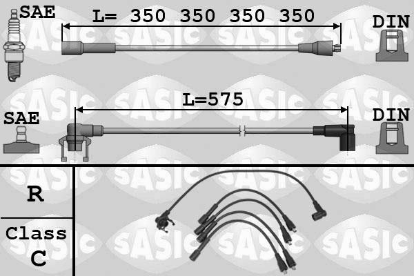 Sasic 9284009 - Set kablova za paljenje www.molydon.hr