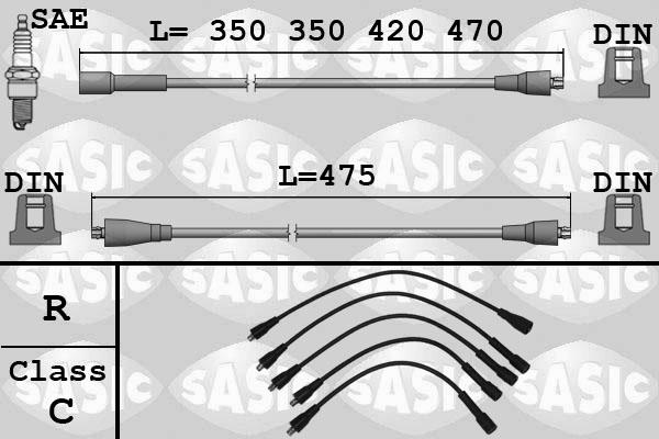 Sasic 9284016 - Set kablova za paljenje www.molydon.hr