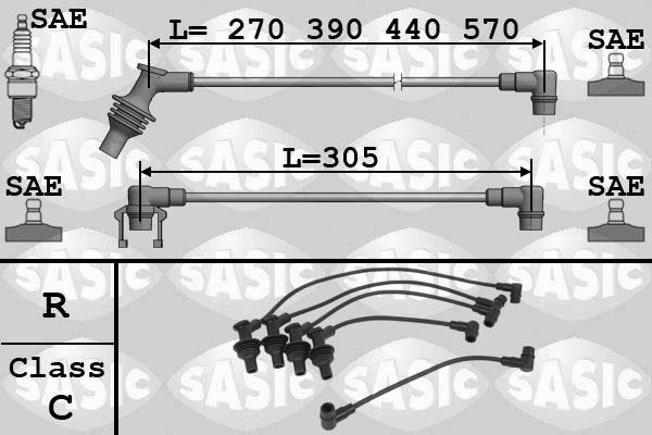 Sasic 9284010 - Set kablova za paljenje www.molydon.hr