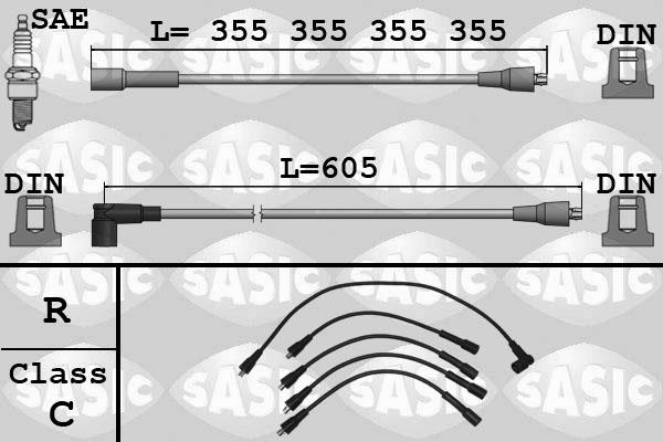 Sasic 9284017 - Set kablova za paljenje www.molydon.hr