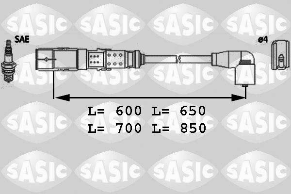 Sasic 9286041 - Set kablova za paljenje www.molydon.hr