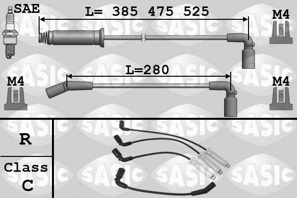 Sasic 9286058 - Set kablova za paljenje www.molydon.hr