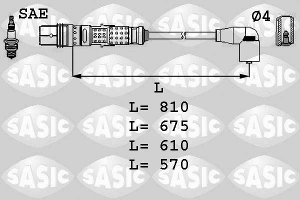 Sasic 9286006 - Set kablova za paljenje www.molydon.hr