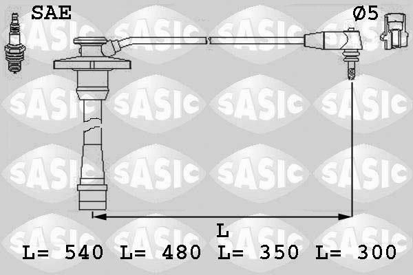 Sasic 9286001 - Set kablova za paljenje www.molydon.hr