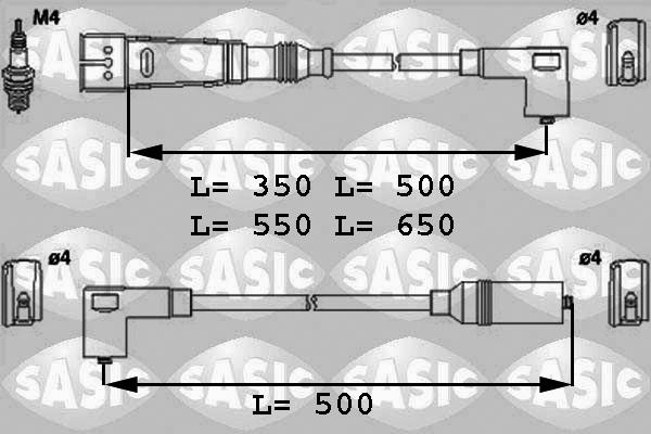 Sasic 9286019 - Set kablova za paljenje www.molydon.hr