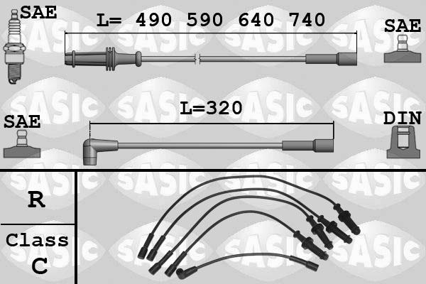 Sasic 9280004 - Set kablova za paljenje www.molydon.hr